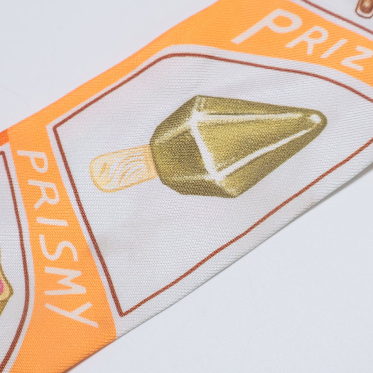 HERMES エルメス Funny Ice Cream ファニー アイスクリーム シルク ツイリー スカーフ