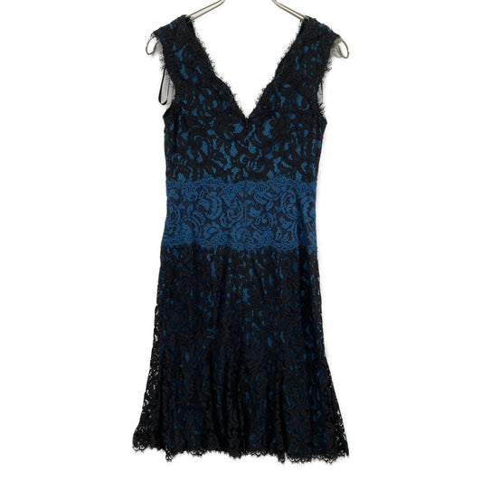 ACZ1345M V-Neck Sleeveless Embroidered Lace Dress - Dresses 4 Women's