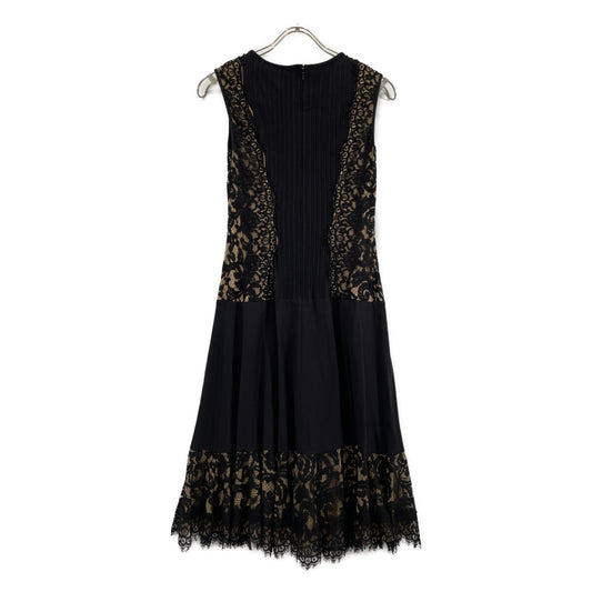 TADASHI SHOJI 6L1300M Black Embroidered Lace Sleeveless Dress