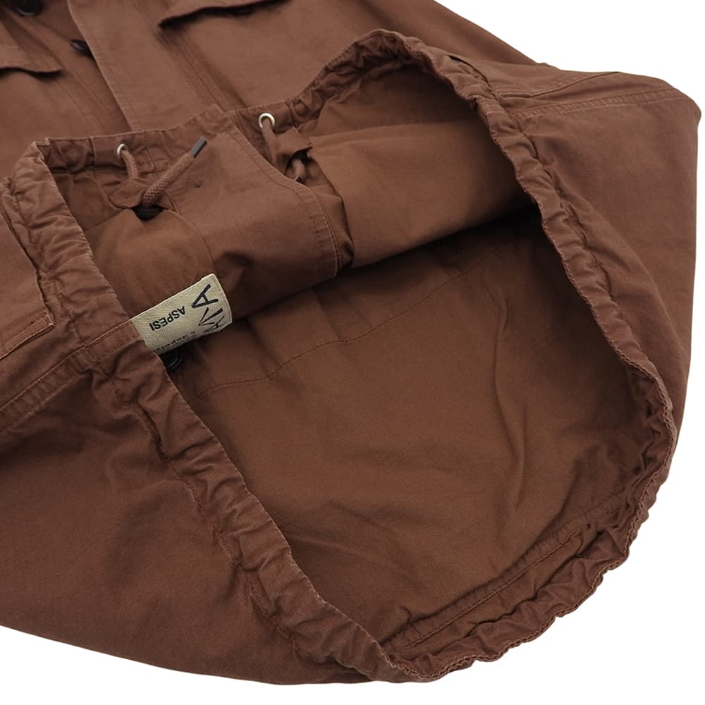 ASPESI アスペジ コットン・リネン フィールドジャケット メンズ ブラウン S 13924ACG06G434 ジャケット S