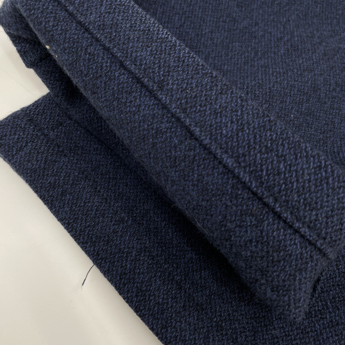 PAPAS パパス 【+】ネイビー D041CFP011 ウールフランネル パンツ ボトムス L