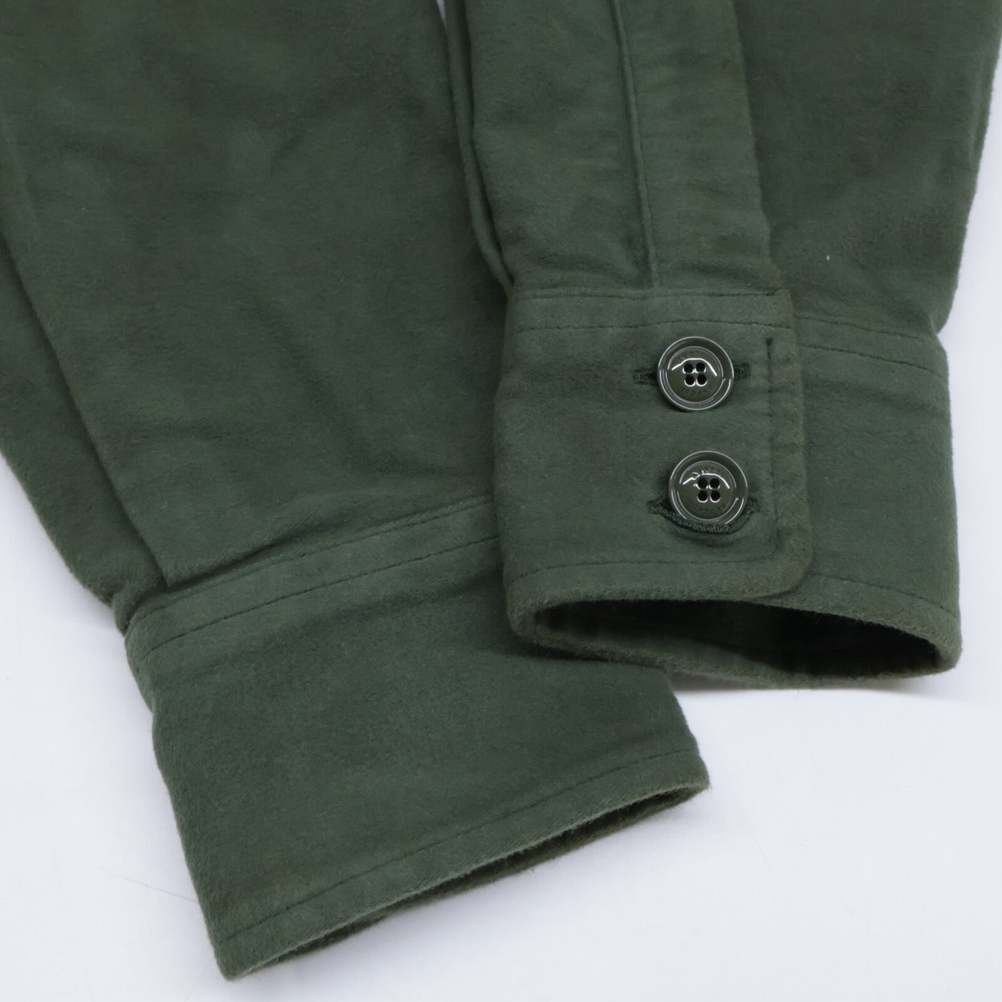 ASPESI アスペジ グリーン W3A CE26 L548 コットン フランネル シャツジャケット ジャケット M