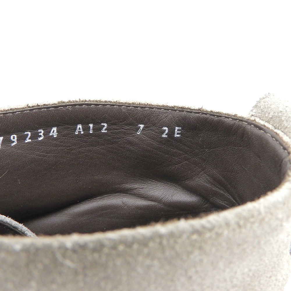 Salvatore Ferragamo サルヴァトーレフェラガモ スエード チャッカブーツ メンズ グレー 7 2E シューズ 7 2E
