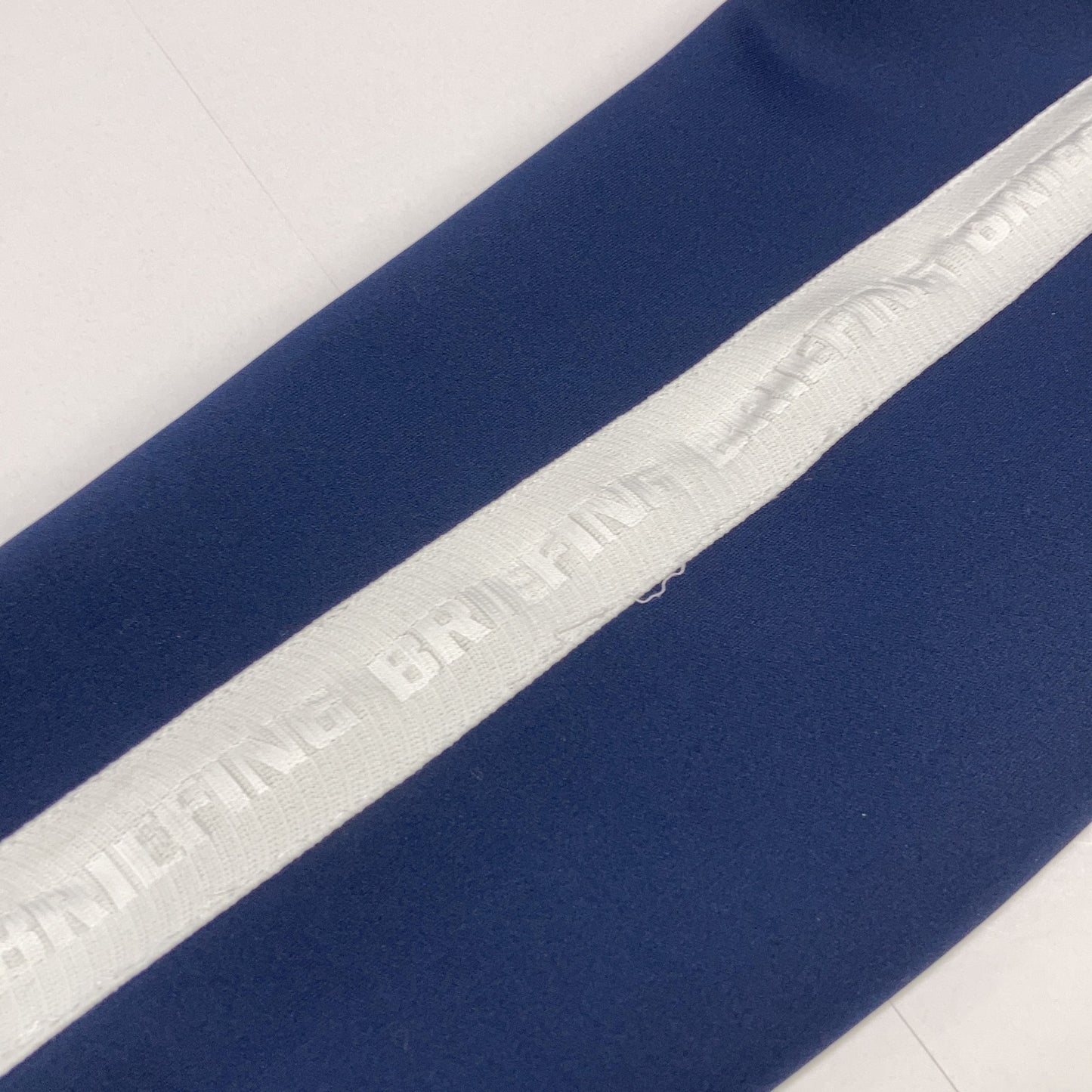 BRIEFING ブリーフィング GOLF BRG241M39 ネイビー ロゴ入り クルーネック トレーナー トップス L