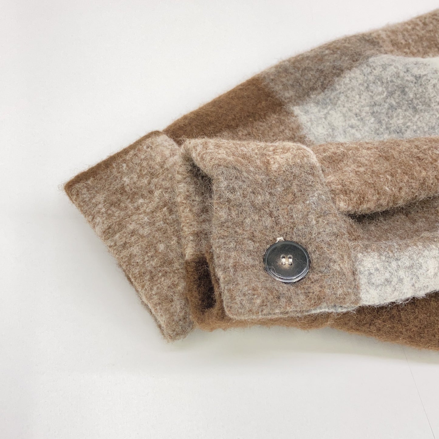 Guy Rover ギローバー 24-18-0052-531 ウール バッファローチェック シャツブルゾン トップス S