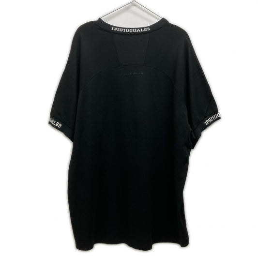1piu1uguale3 ウノピゥウノウグァーレトレ RONE013 黒 オーバーサイズ Tシャツ トップス