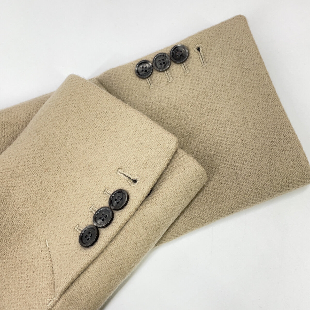 AMI PARIS アミパリス FCO105.WV0020 ベージュ クロスオーバー ダブルブレストコート コート