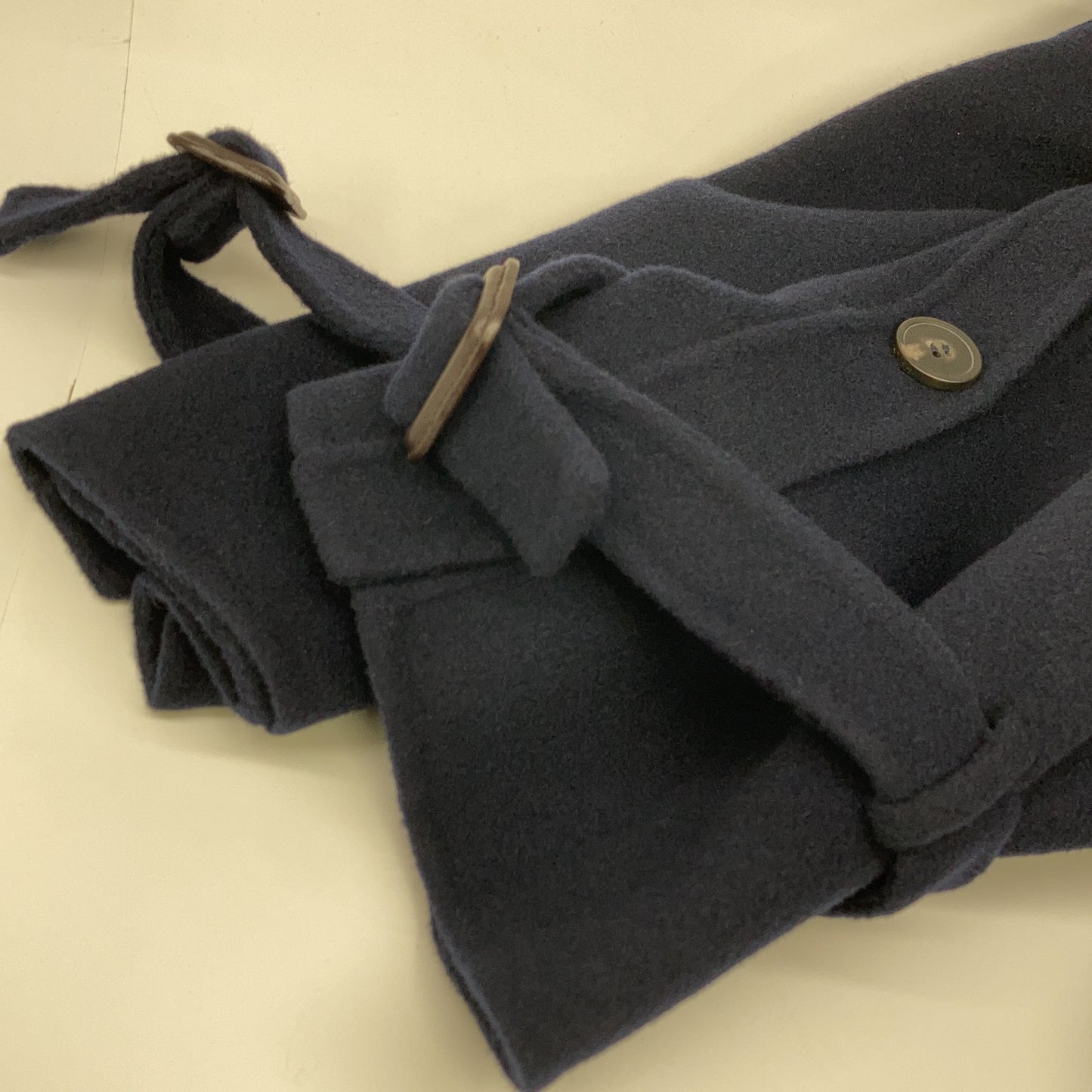 Max Mara Weekend 24250160216 Cucciato Amano Wool Over Trench Coat Navy 38