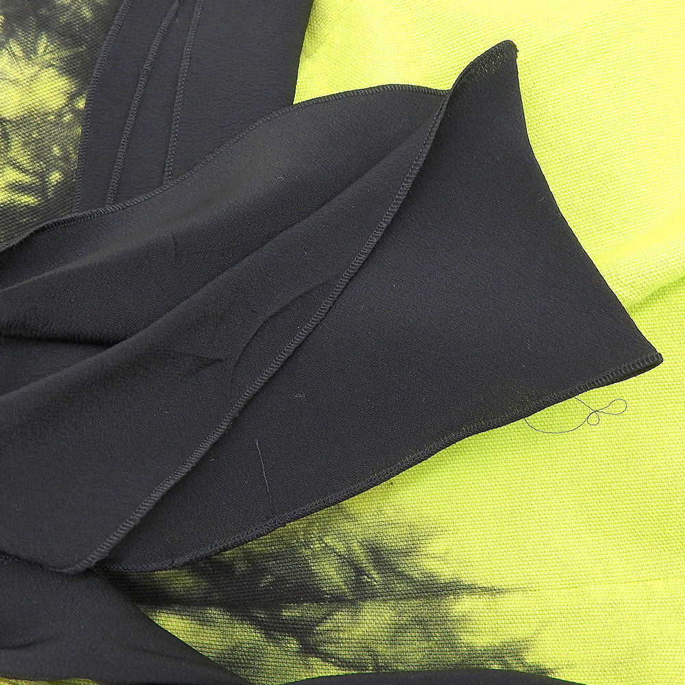 N゜21 ヌメロ ヴェントゥーノ 新品同様 リボン タイダイ柄 コットン ワンピース レディース グリーン 42 19SS ワンピース 42