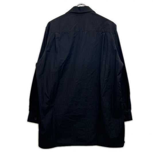YOHJI YAMAMOTO COSTUME D’HOMME ヨウジヤマモト コスチュームドオム ブラック HJ-B91-050 開襟ブロードシャツ トップス