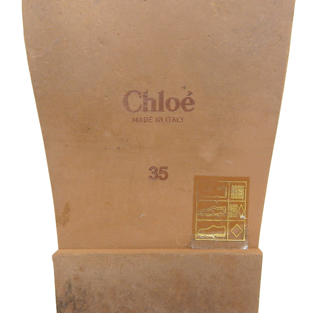 CHLOE 蔻依 Woody 平底凉鞋 女士 粉色 35 码 鞋履