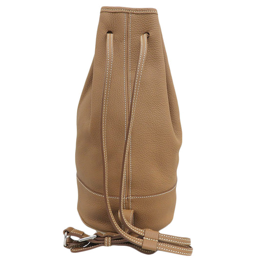 Charles et Charlus Beautiful Drawstring Bag Shoulder Bag Ladies Brown Shoulder Bag