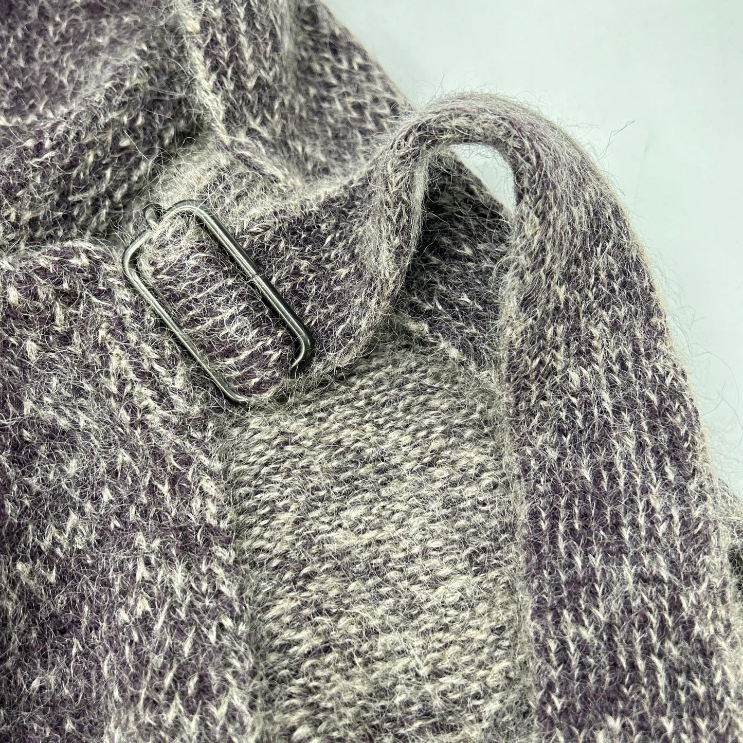 Y's ワイズ 25AW パープル MOHAIR WOOL COMBINATION KNIT VEST ベスト