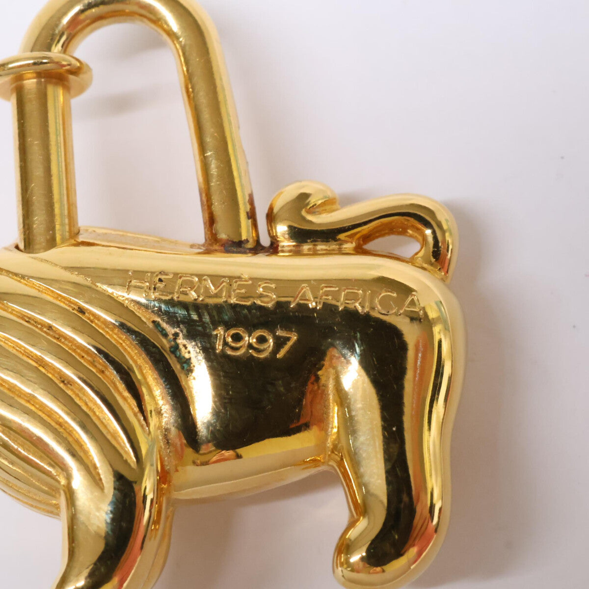 HERMES 爱马仕 1997年限定 狮子挂锁钥匙扣