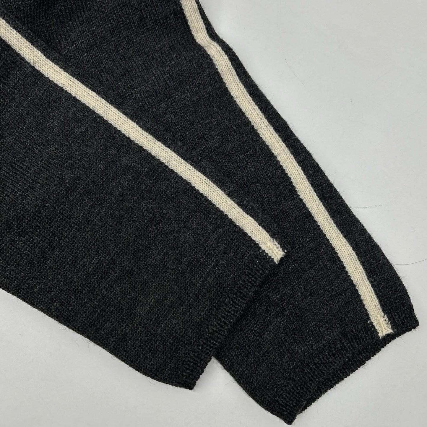 COMMEdesGARCONS HOMME PLUS コムデギャルソンオムプリュス 12年製 PJ-N007 ウール サイドライン クルーネックニット トップス