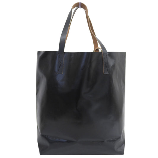 MARNI マルニ TRIBECA ショッピングトートバッグ レディース ホワイト×ブラック SHMQ0044A0 トートバッグ