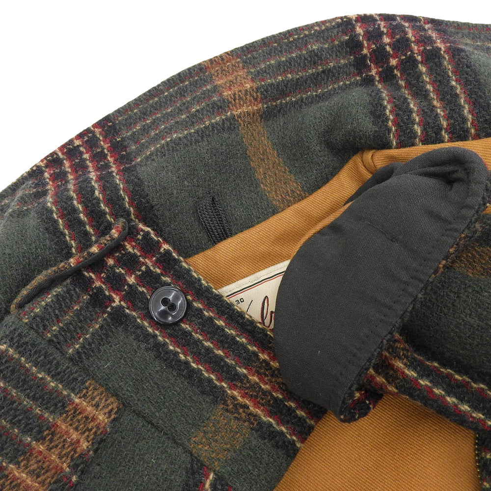 WOOLRICH Old Check Pattern Jacket Men's L Green 90s Jacket