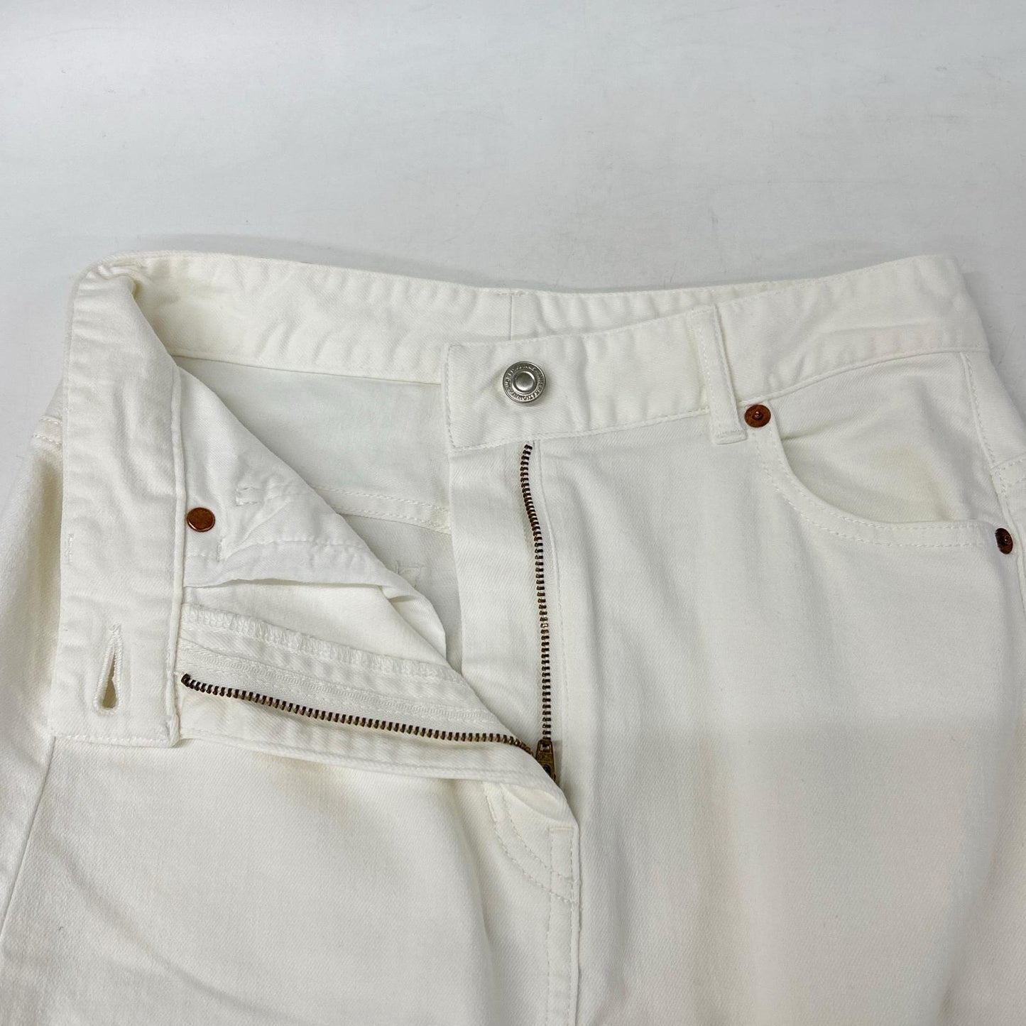 COCUCA White 6146-70-12011 Straight Skirt Skirt