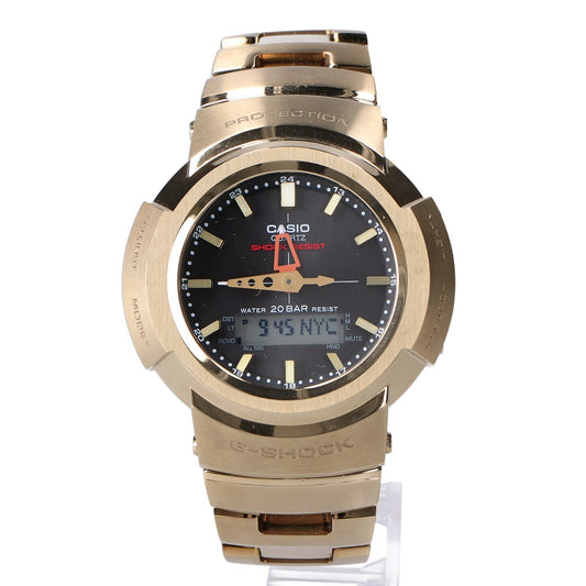 G-SHOCK ジーショック 【美品】AWM-500GD-9AJF FULL METAL AW-500 SERIES マルチバンド6 タフソーラー電波 腕時計