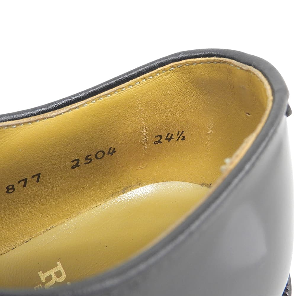 REGAL Regal plain-toe derby shoes men's shoes black Black 24 1/2 2504BM shoes