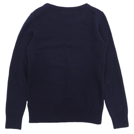 Lacoste ラコステ 美品 3WAY プルオーバーニット トップス レディース ネイビー 34 AF330E トップス