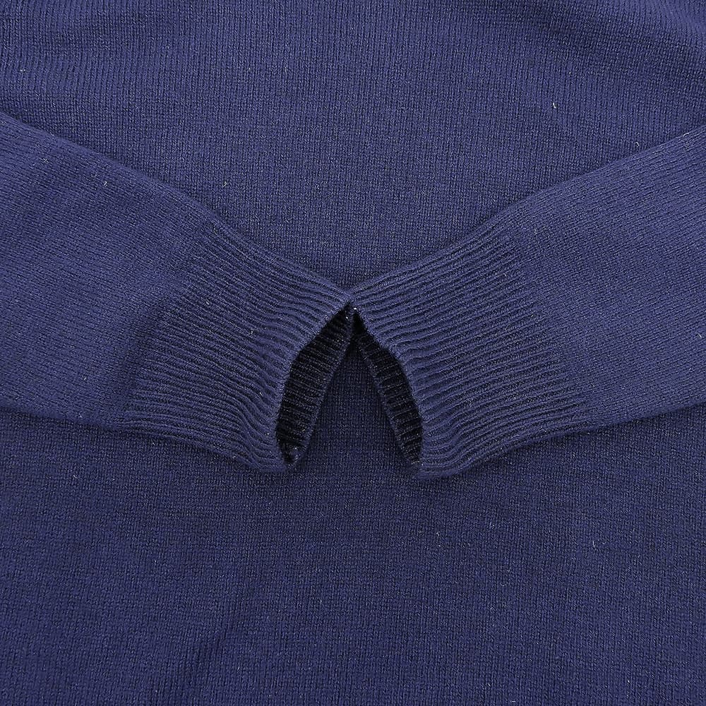 Lacoste ラコステ 美品 3WAY プルオーバーニット トップス レディース ネイビー 34 AF330E トップス