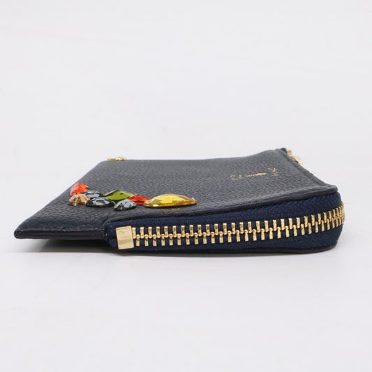 A.D.M.J. Accessoires De Mademoiselle ADMJ 【新品同様】ACS06022J/1 モーツァルト スワロフスキー フラグメントケース 長財布(小銭入れあり)
