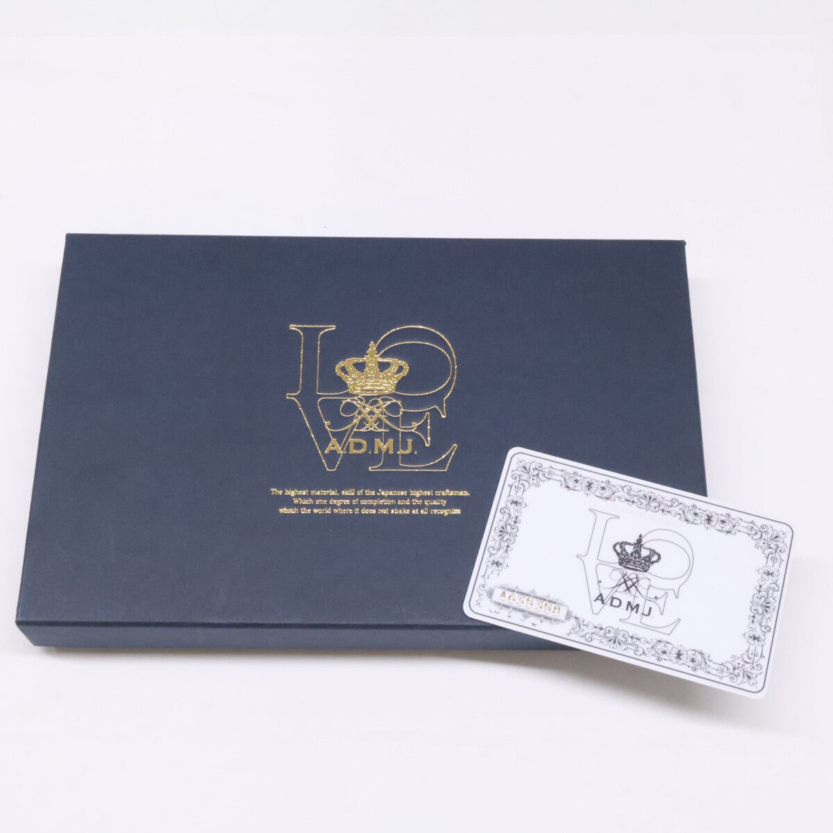 A.D.M.J. Accessoires De Mademoiselle ADMJ 【新品同様】ACS06022J/1 モーツァルト スワロフスキー フラグメントケース 長財布(小銭入れあり)