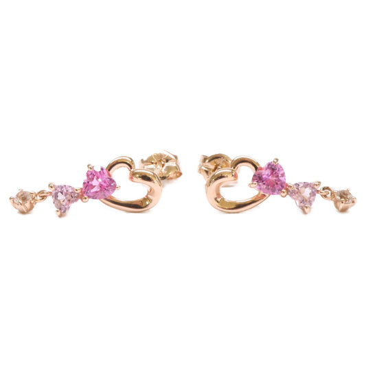ヨンドシー 4℃ 【美品】K10 ハートモチーフ ピアス