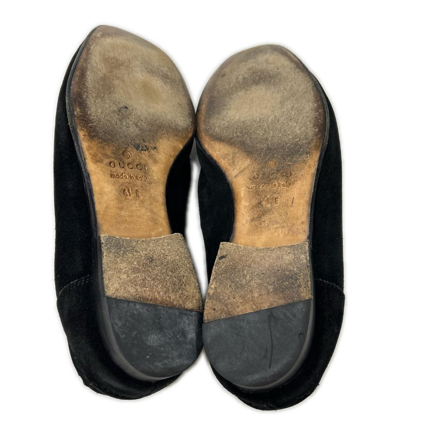 GUCCI グッチ 105857 スエード ホースビット ローファー シューズ
