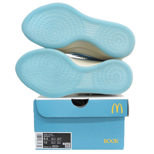 NIKE ナイキ 新品同様 Book2 Sedona スニーカー シューズ メンズ ベージュ×ターコイズブルー 26.5cm IR6445-100 シューズ