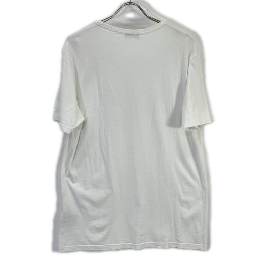 DIOR ディオール ×Shawn Stussy ホワイト ロゴ入り Tシャツ トップス