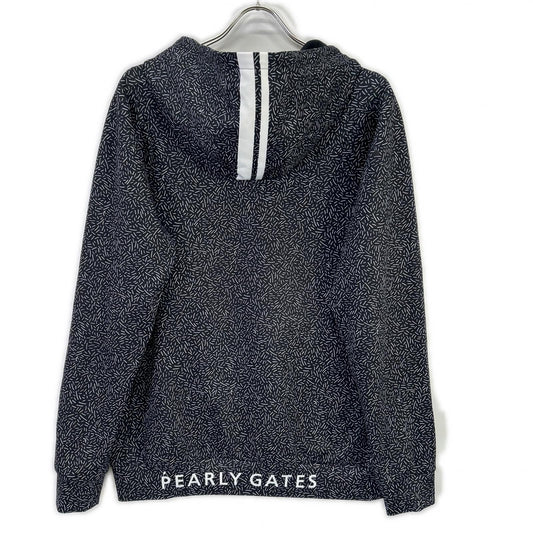 PEARLY GATES パーリーゲイツ ブラック 268-1162307 総柄 フーディパーカー トップス
