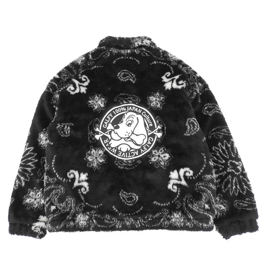 GALFY Galfy Fluffy bandana blouson jacket men's black white XL 123020 jacket