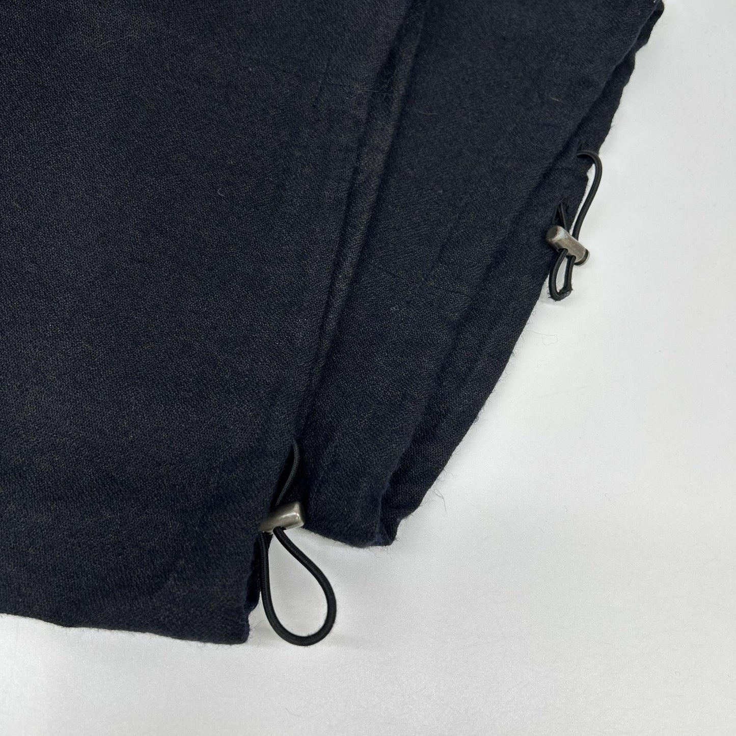 MANDO Mando Navy 25398-002 linen-wool belted pants bottoms
