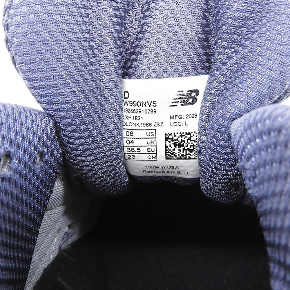 NEW BALANCE ニューバランス 新品同様 MADE IN U.S.A. ローカット スニーカー シューズ レディース ネイビー 23cm M990NV5 シューズ