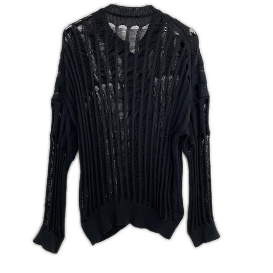 yohjiyamamoto ヨウジヤマモト ブラック FK-K21-993 OFFSET PATTERN ニットブルゾン トップス