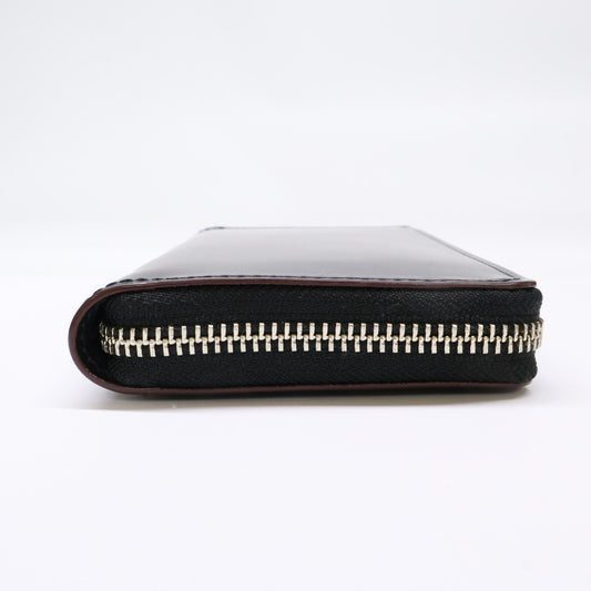 GANZO 【Excellent condition】59070 AVON Avon round-zip long wallet long wallet (with coin purse)