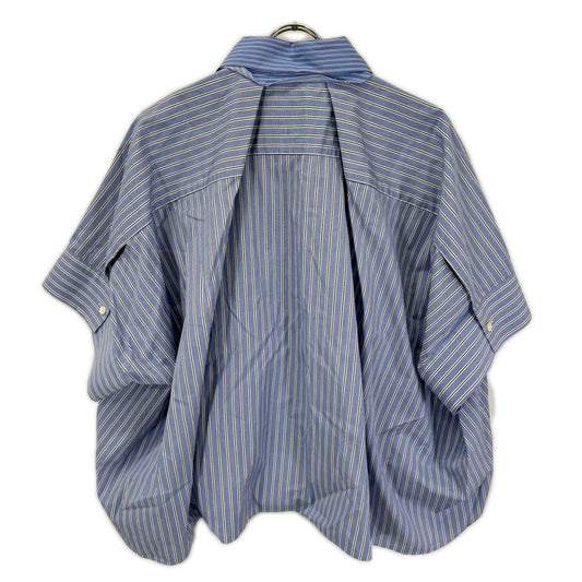 sacai サカイ ×Thomas Mason ブルー 23-06527 ストライプ シャツ トップス