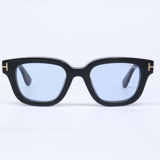 TOM FORD トムフォード TF1274-D ECO 01A ブラック ライトブルーレンズ ウェリントンサングラス サングラス