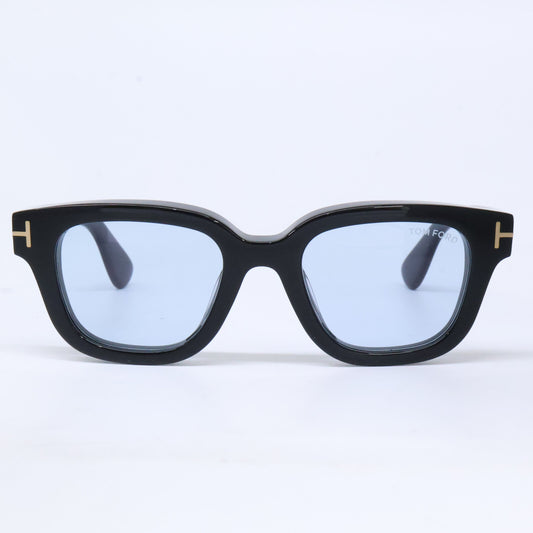 TOM FORD トムフォード TF1274-D ECO 01A ブラック ライトブルーレンズ ウェリントンサングラス サングラス