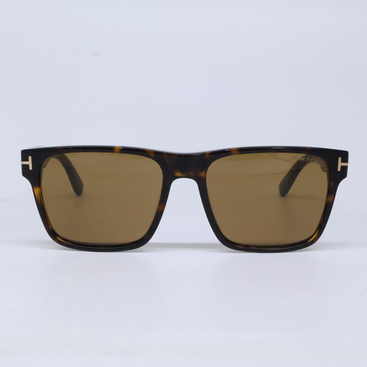 TOM FORD トムフォード TF1205 ECO 01A Calder ブラウン×スモーク スクエアサングラス サングラス