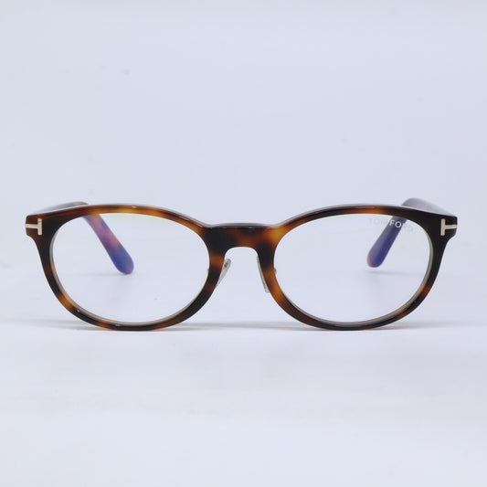 TOM FORD トムフォード FT6075-D-B/V 053 ブラウン キャットアイシェイプブルーライトカットメガネ 眼鏡