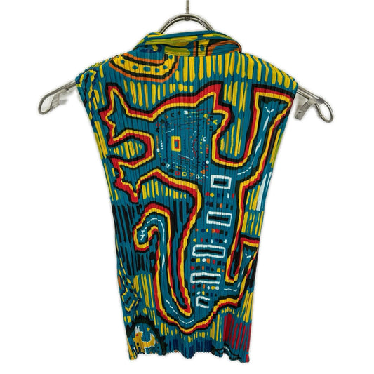 PLEATS PLEASE Pleats Please Made in 2012 PP22-JE711 All-over-print vest vest