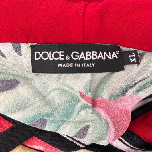 DOLCE&GABBANA ドルチェアンドガッバーナ G9OZ0T/G7SLAホワイト トロピカルキング&オーキッド パーカー トップス
