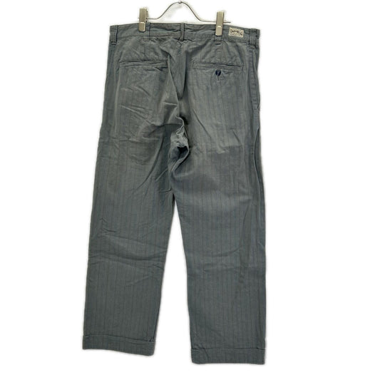 RRL ダブルアールエル 0200015339 ブルー ストライプ ストレートパンツ ボトムス