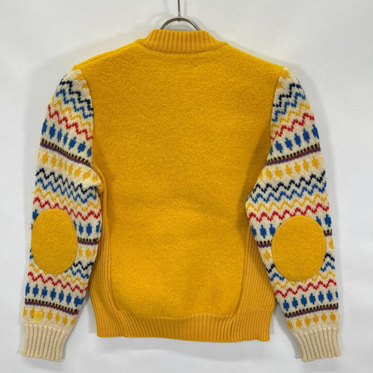 GEIGER イエロー ジップ ニット 長袖 トップス