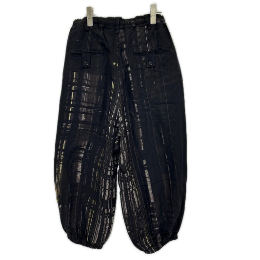 Y's ワイズ 24SS YS-P22-210 ブラック HAND PAINTED バルーンパンツ ボトムス