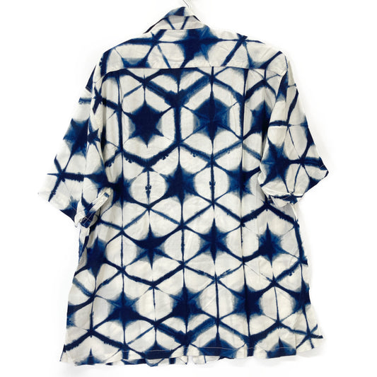 HOUSTON Off-White 41249 Rayon Wool Aloha Shirt Top XL Men's