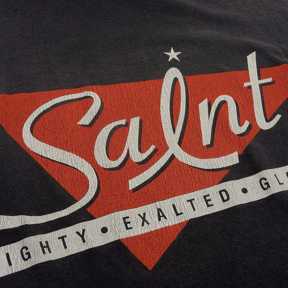 SAINT MICHAEL セントマイケル MIGHTY SAINT SS TEE コットン トップス メンズ グレー L SM-HR1-0000-006 25AW トップス L